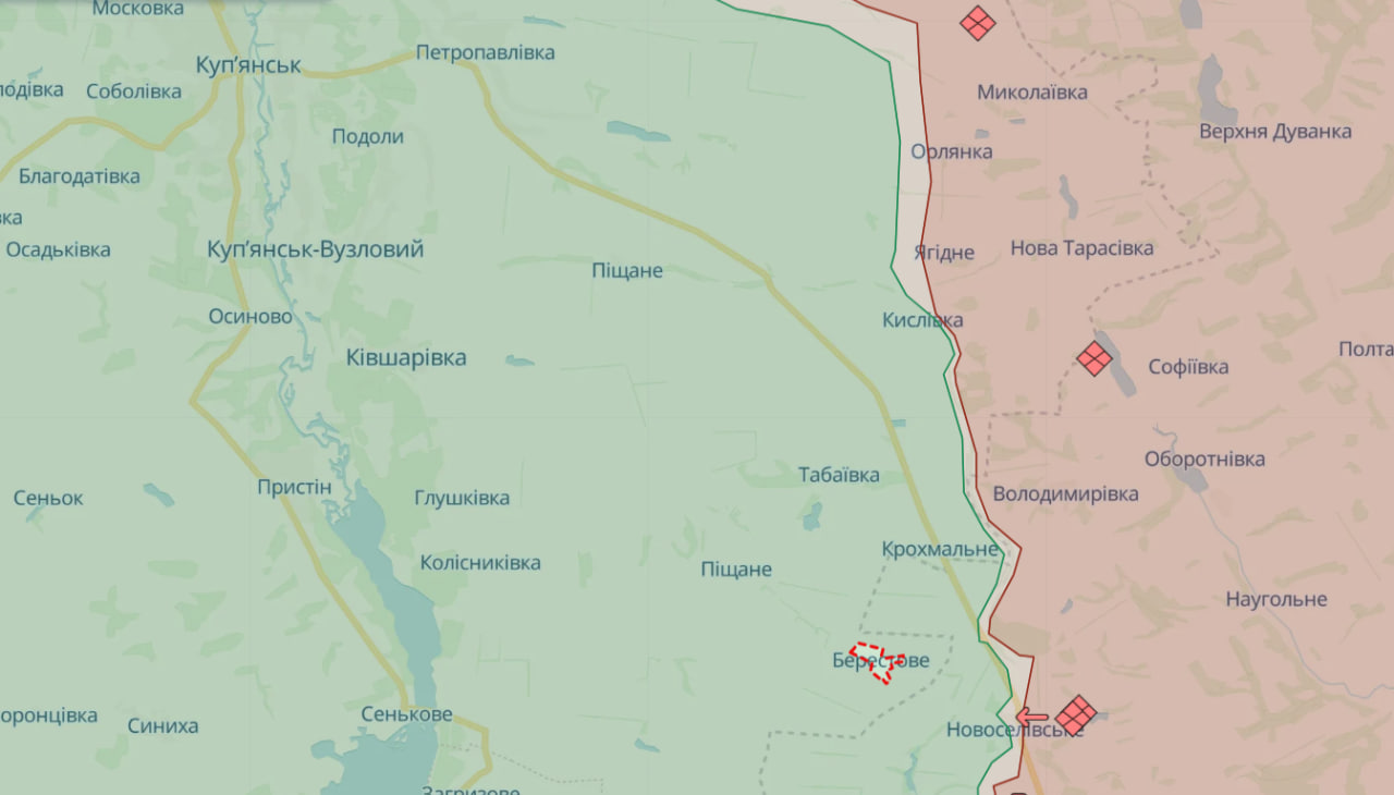 Війська РФ знову атакували біля села Берестове на Харківщині – Генштаб ЗСУ