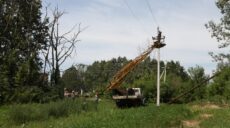 Лінію електропередачі, яка живить екопарк під Харковом, відремонтували