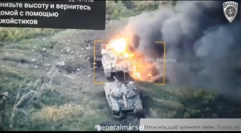Мельник показал, как на Купянском направлении подбили два танка РФ (видео)