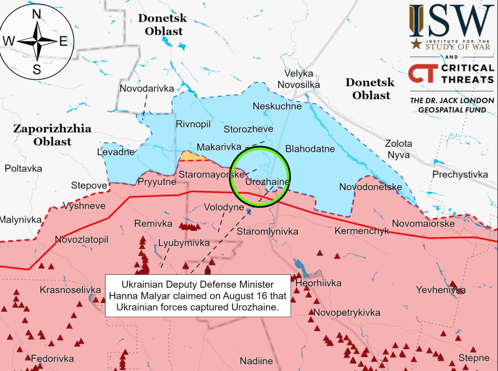 Звільнення півдня: ISW повідомив про Урожайне, Роботине та резерви ЗСУ