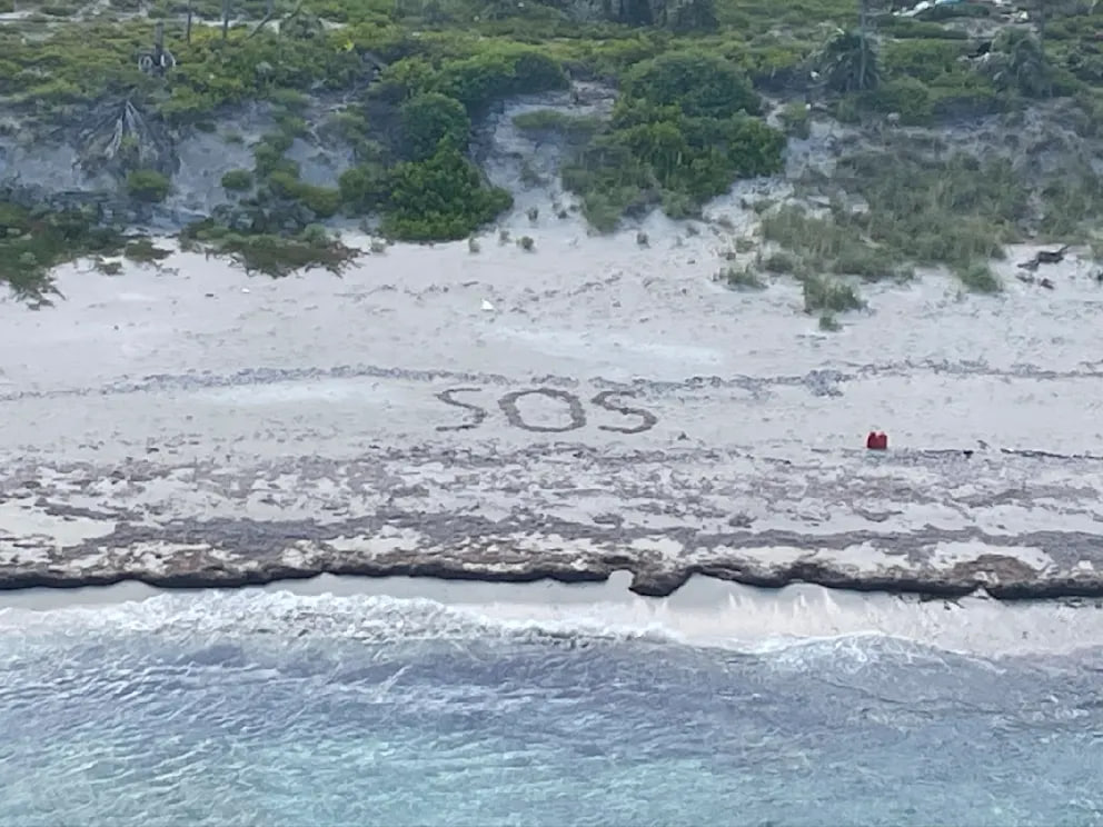 Написал на песке SOS. Немец спасся с необитаемого острова в Карибском море