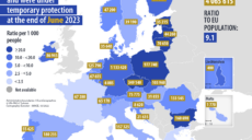 Более 45 тысяч человек за месяц. Где в ЕС растет число украинских беженцев