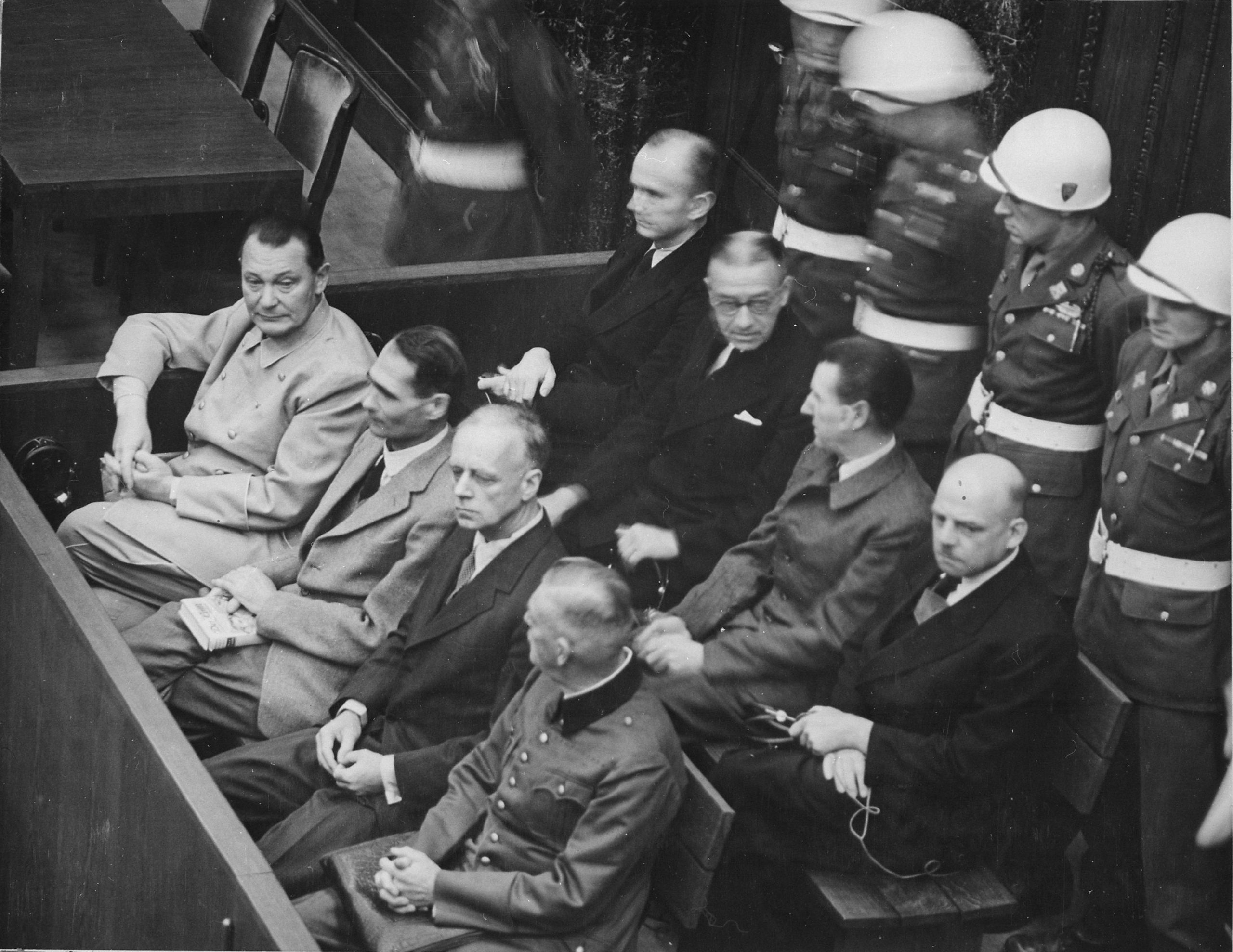 Підсудні нацисти на Нюрнберзькому процесі
