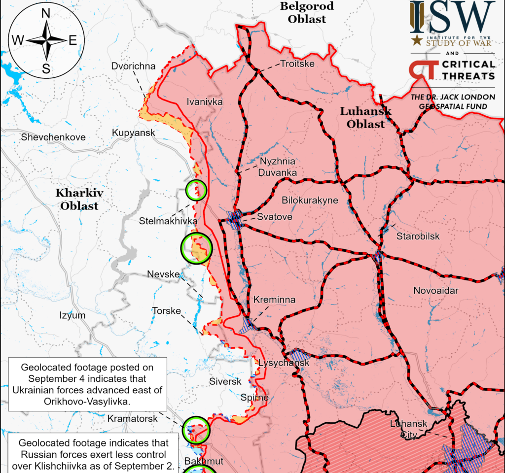 ISW не заперечує просування росіян на Лимано-Куп’янському напрямку