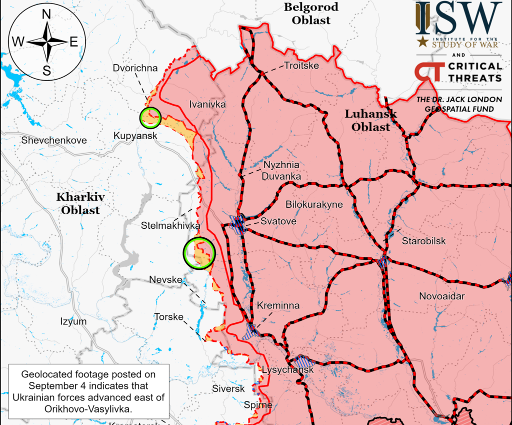 Сможет ли РФ до зимы выйти к Осколу и Боровой на Харьковщине — мнение ISW