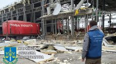 Что происходило на терминале «Новой почты» сразу после ракетного удара (видео)