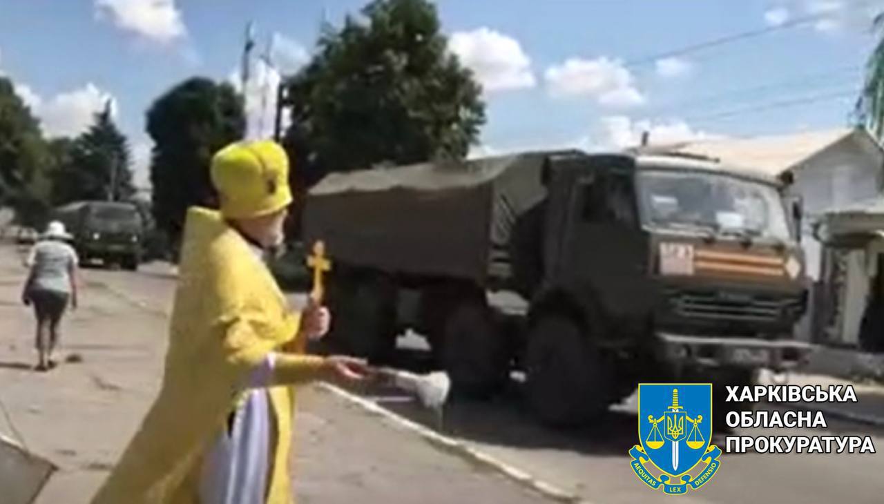 Священник УПЦ МП благословляв техніку і зброю рф, якою вбивали українців