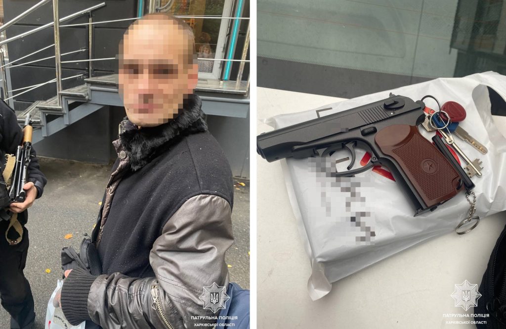 Стрелял из пистолета в центре Харькова: патрульные поймали подозреваемого