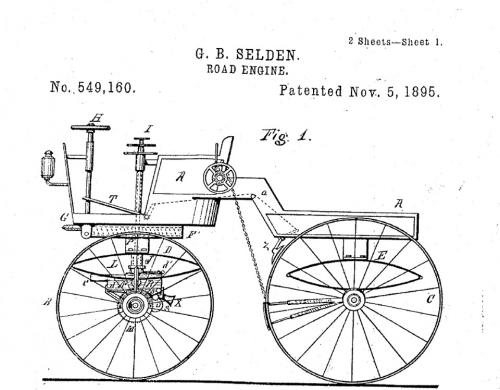 патент на автомобиль, полученный Селденом