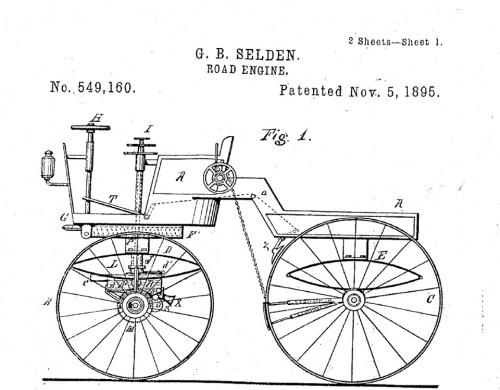 патент на автомобіль, отриманий Селденом