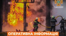 Пожежі після атаки “шахедів” на Харківщині гасили до другої ночі – ДСНС