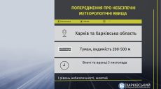 Харківщину знову накриє туман. Синоптики попереджають про небезпеку