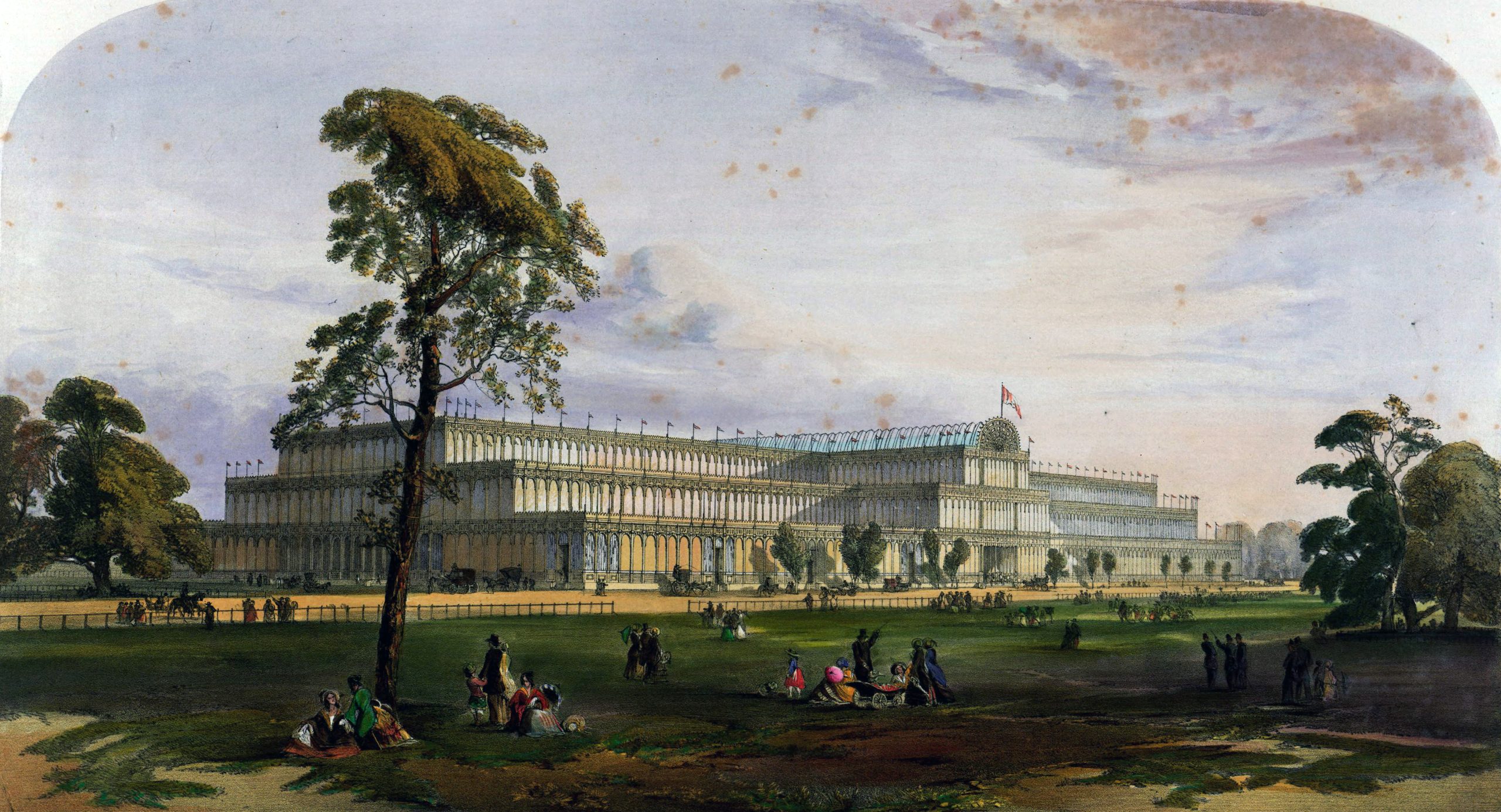 Хрустальный дворец в Лондоне картина