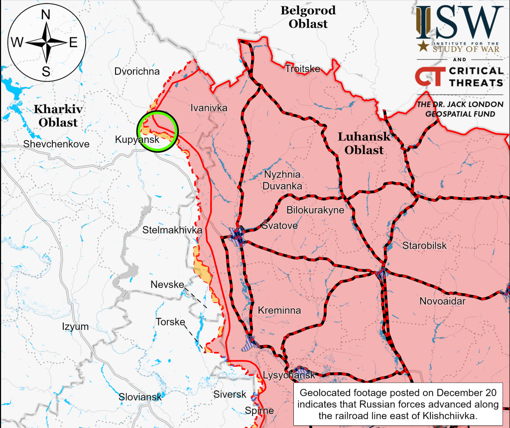 Біля Синьківки на Харківщині росіяни досягли незначних успіхів – ISW