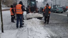 У Харкові комунальники прибирають сніг та борються з ожеледицею (фото)