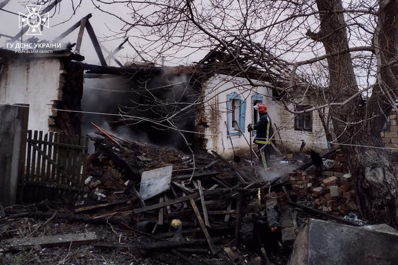 пожар в Лозовском районе на Харьковщине