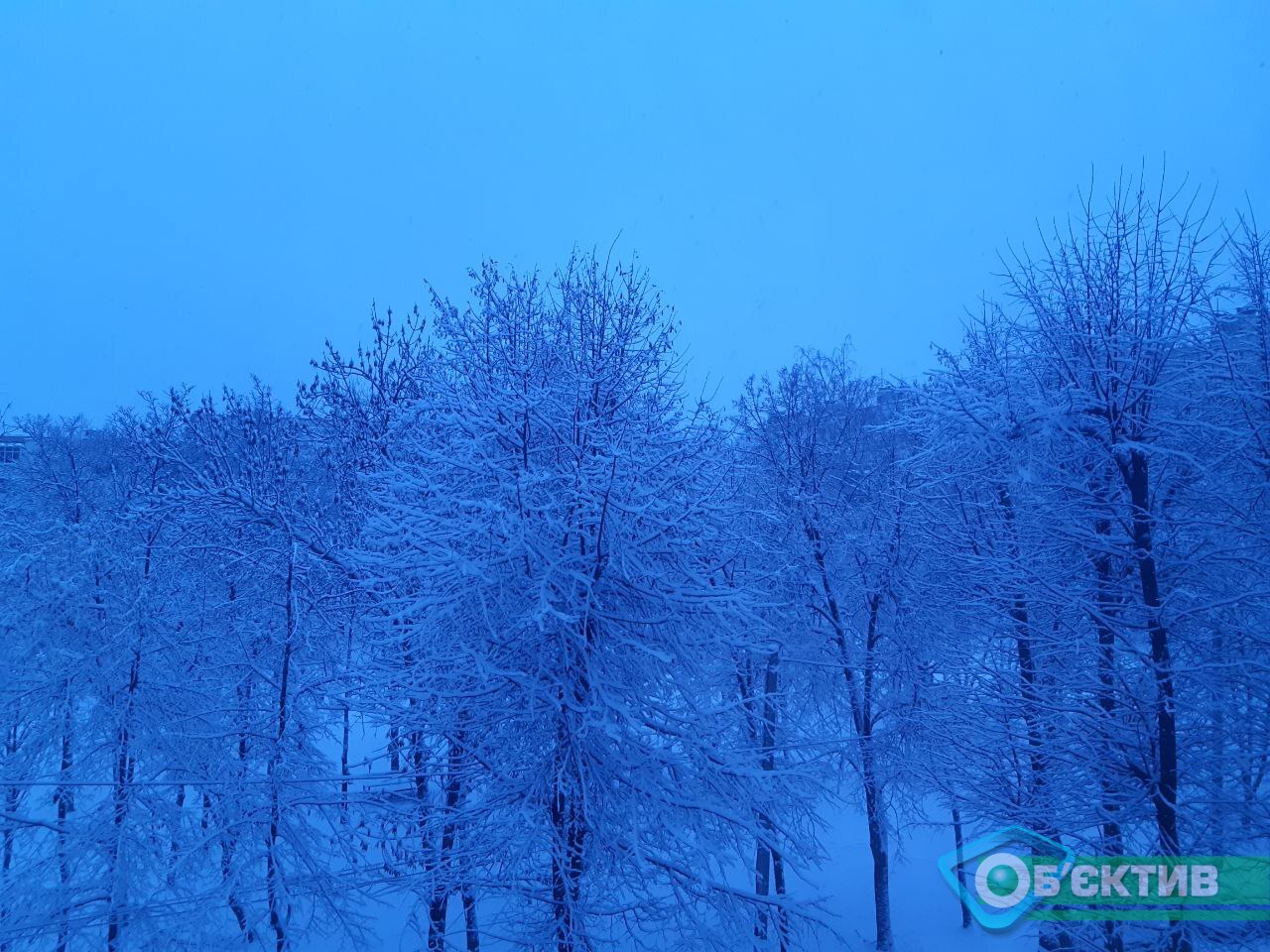 Снег в Харькове