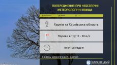 Уночі в Харкові та області – шквали: синоптики попереджають про небезпеку