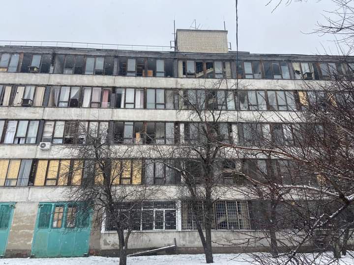 Вибиті 200 вікон і пошкоджені корпуси: від удару РФ по Харкову постраждав ХПІ