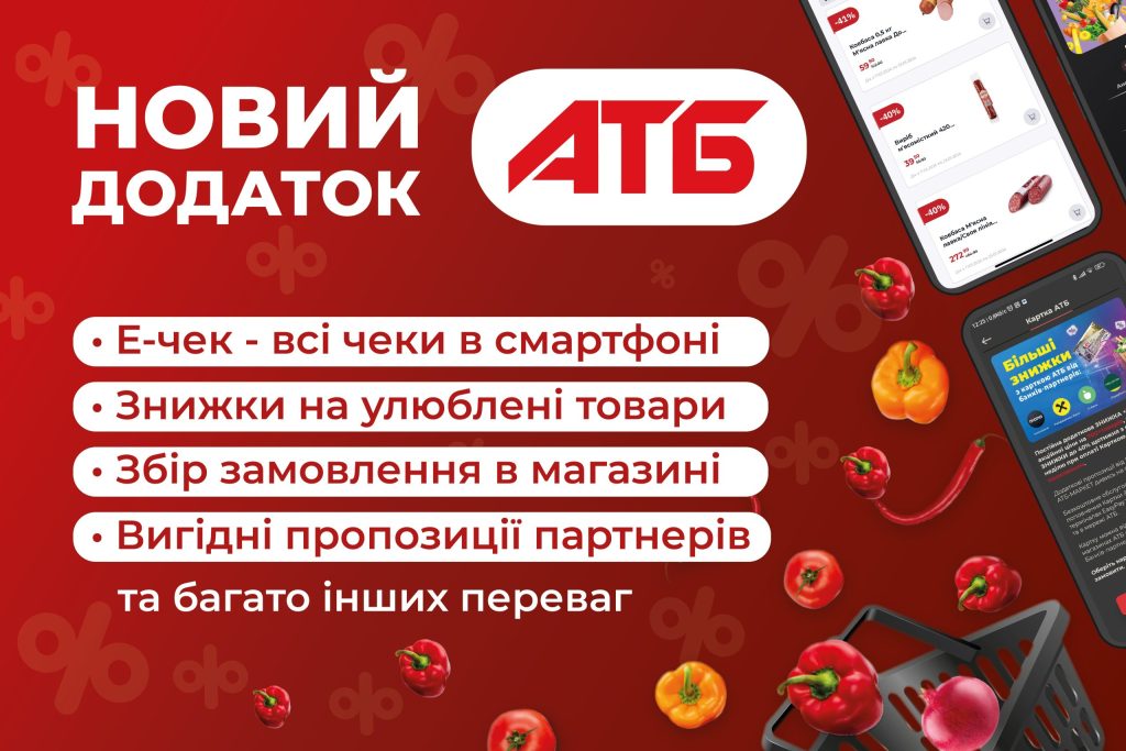 Мобільний застосунок “АТБ”: нові сервіси та приємні несподіванки для покупців