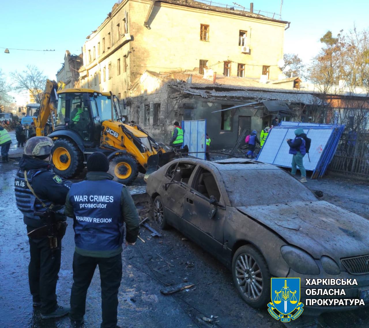 Ракетный удар по Благовещенской в Харькове 16 января