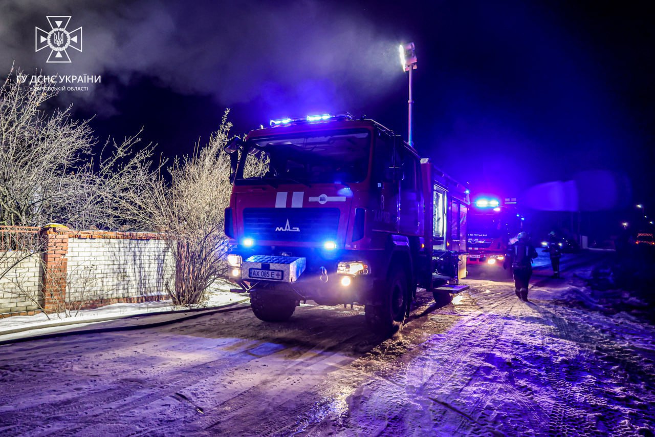 Пожар в Большой Рогани под Харьковом 4