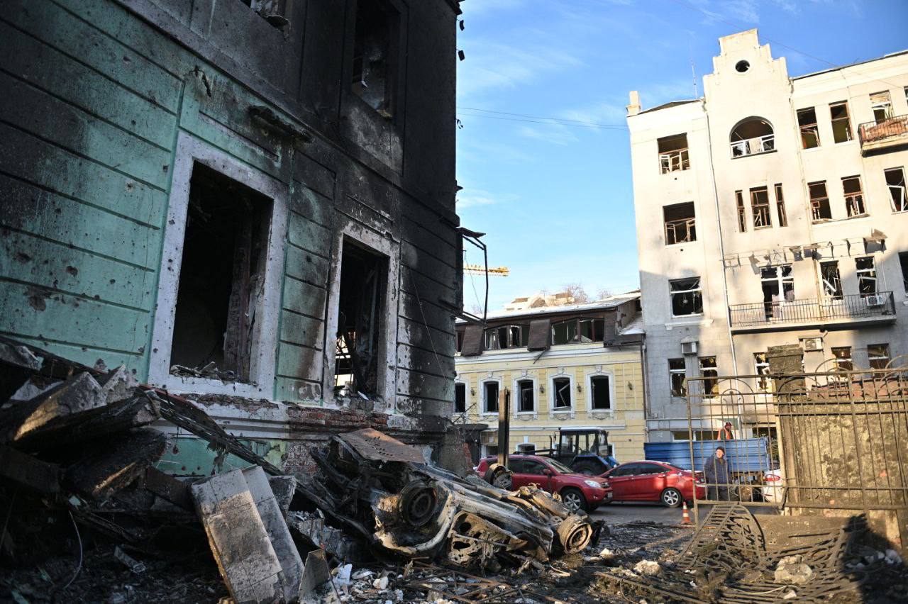 Ракетный удар по Пушкинской в Харькове 12