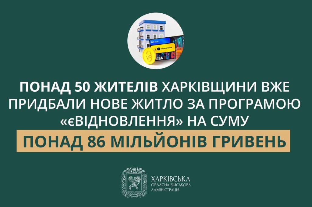 єВідновлення: 50 жителів Харківщини, чий дім зруйнувала РФ, придбали житло