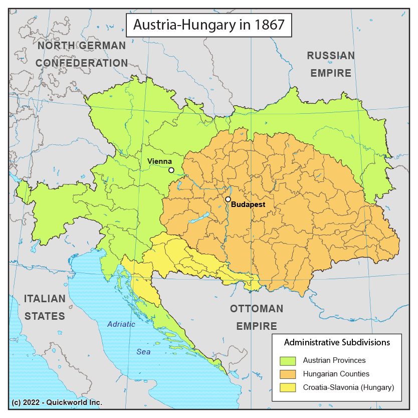 Австро-Угорщина - поділ