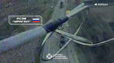 РСЗВ “Ураган”, що обстрілювала Харківщину, наздогнав і знищив FPV-дрон (відео)