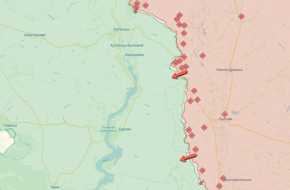 Активізація військ РФ – за добу 25 атак на Куп’янсько-Лиманському напрямку