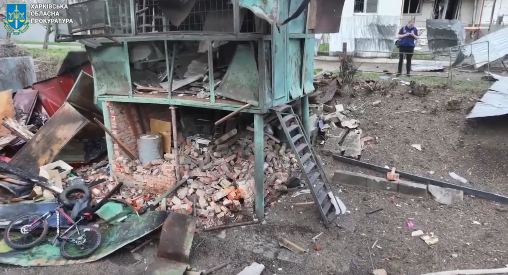 Наслідки обстрілу Шевченківського району Харкова (відео з дрона)