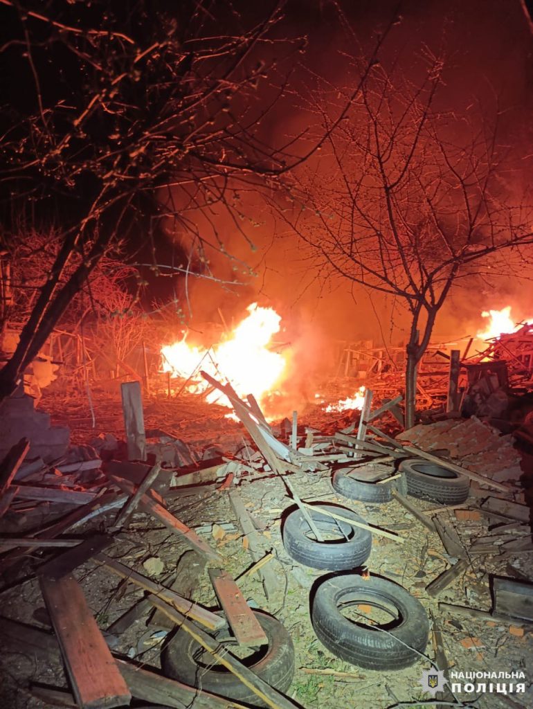 Последствия атаки «Шахедов» на Харьков и обстрелов области показали в полиции