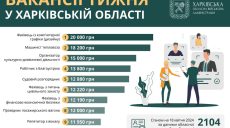 Робота у Харкові та області: вакансії від 11 до 20 тисяч гривень