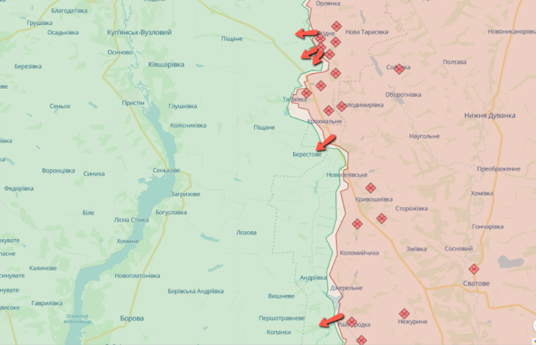 Військові РФ ходили в атаки біля п’яти населених пунктів Харківщини – Генштаб