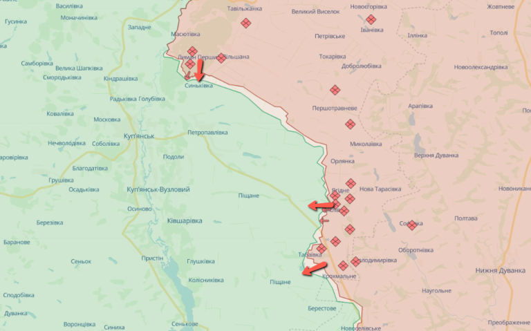 Генштаб: поблизу трьох сіл атакував ворог на Харківщині та завдавав авіаударів