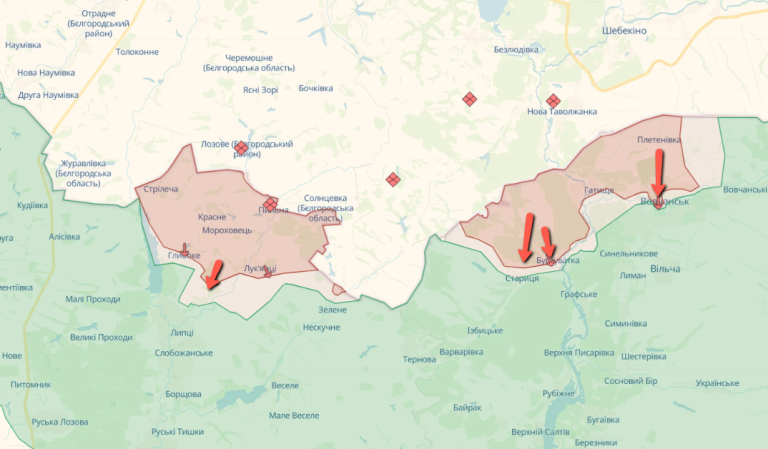 Генштаб: шість атак відбили в напрямку Липців, штурми біля Вовчанська тривають