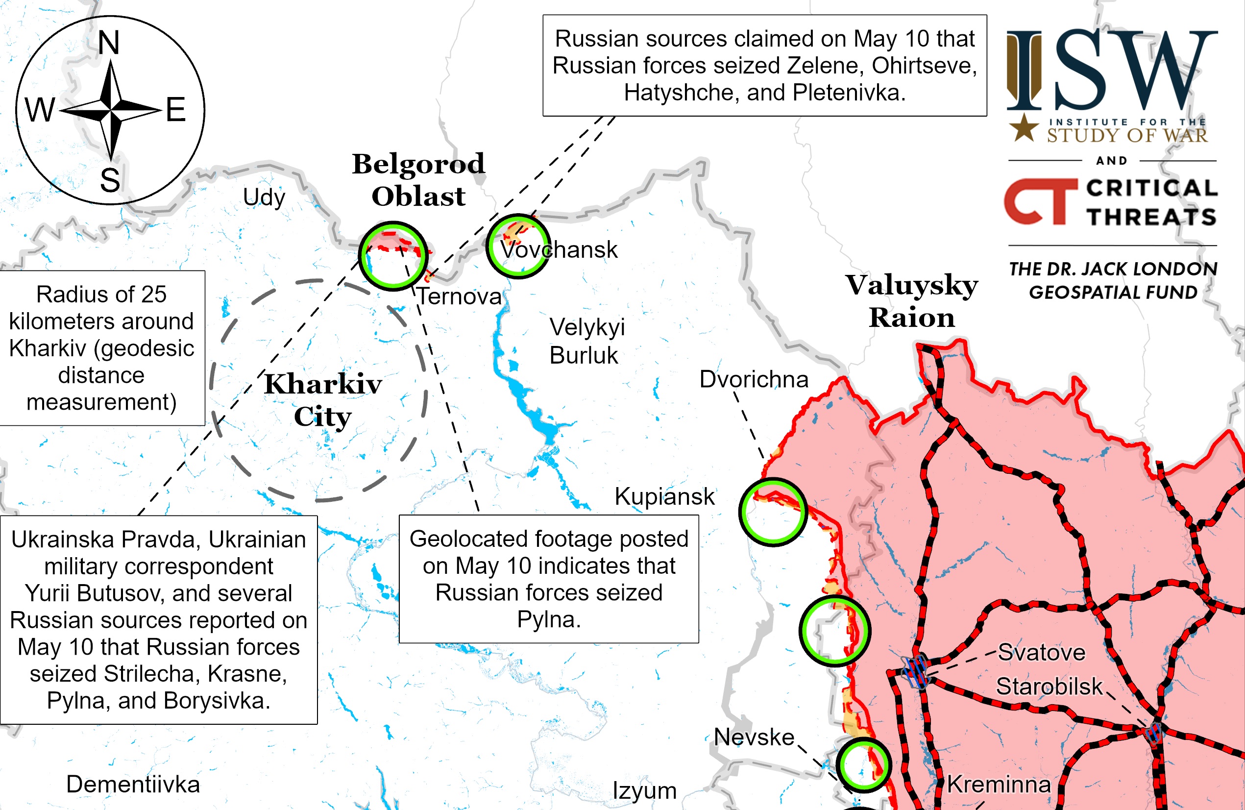 ISW наступление на Харьков - день первый