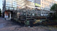 В центре Харькова утром сгорело кафе (фото)