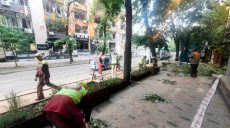 В центре Харькова устраняют последствия вчерашнего «прилета» (фото)