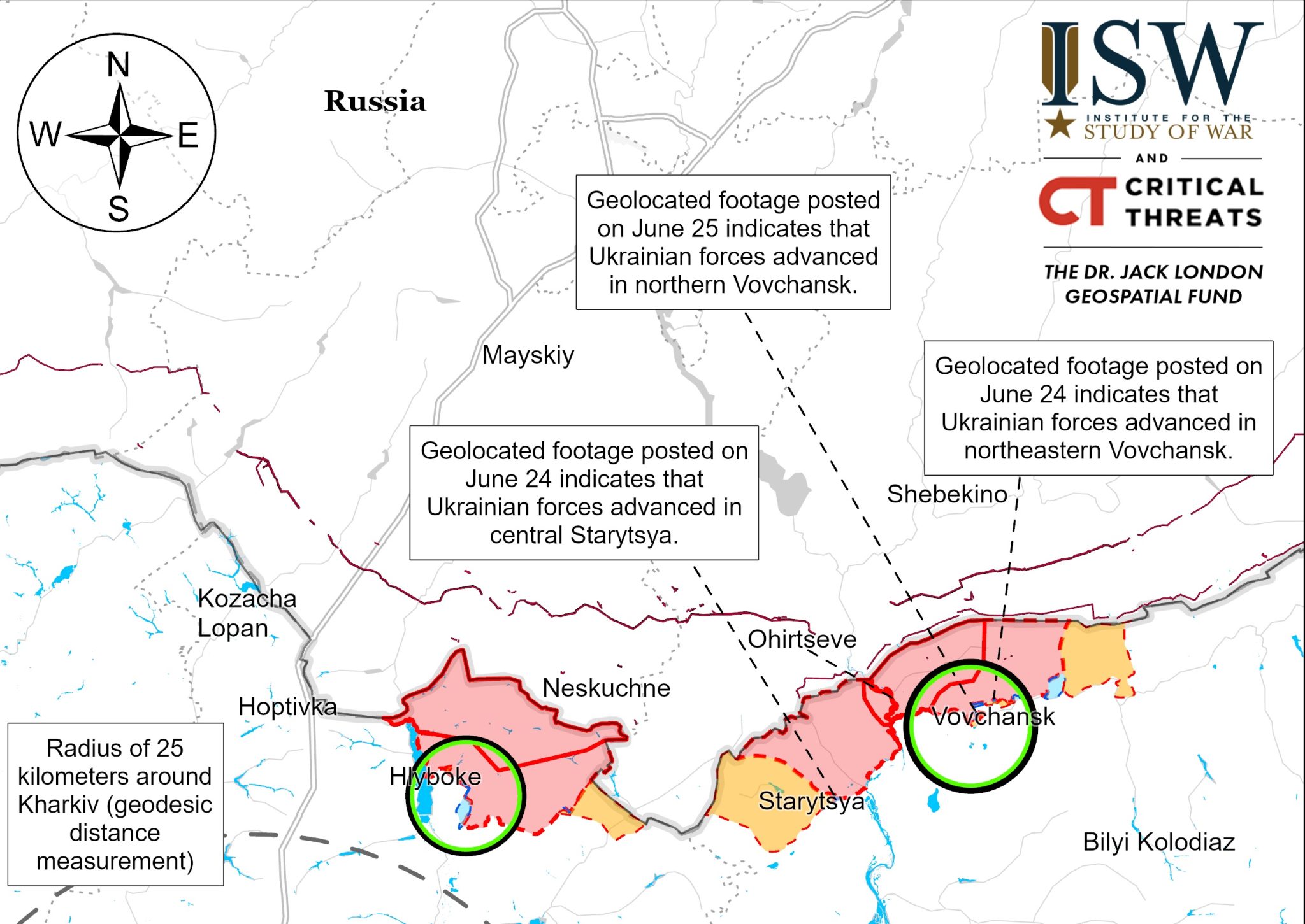 ISW: ВСУ продвигаются в Волчанске, ВС РФ перебрасывают дополнительные силы
