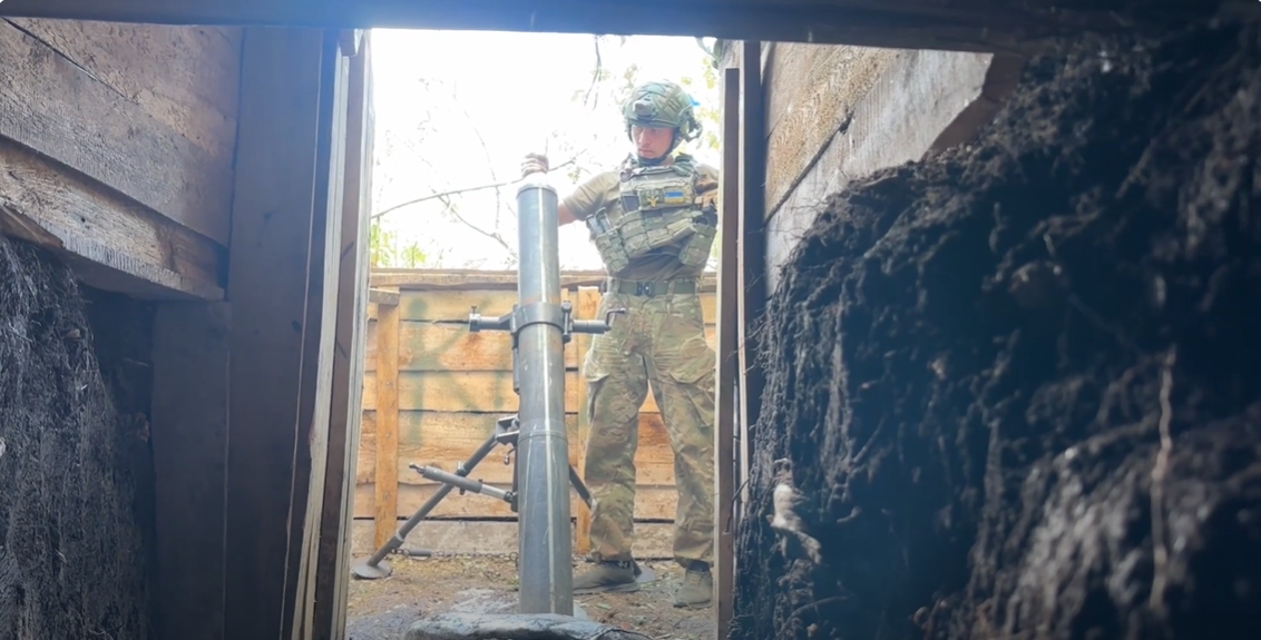 Один день із життя мінометників у районі Вовчанська на Харківщині (відео)