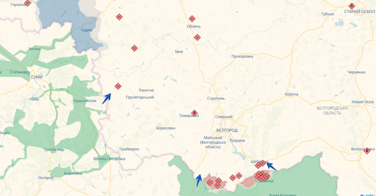 Повідомляється, що СОУ спробували просунутися у два райони Бєлгородщини – ISW