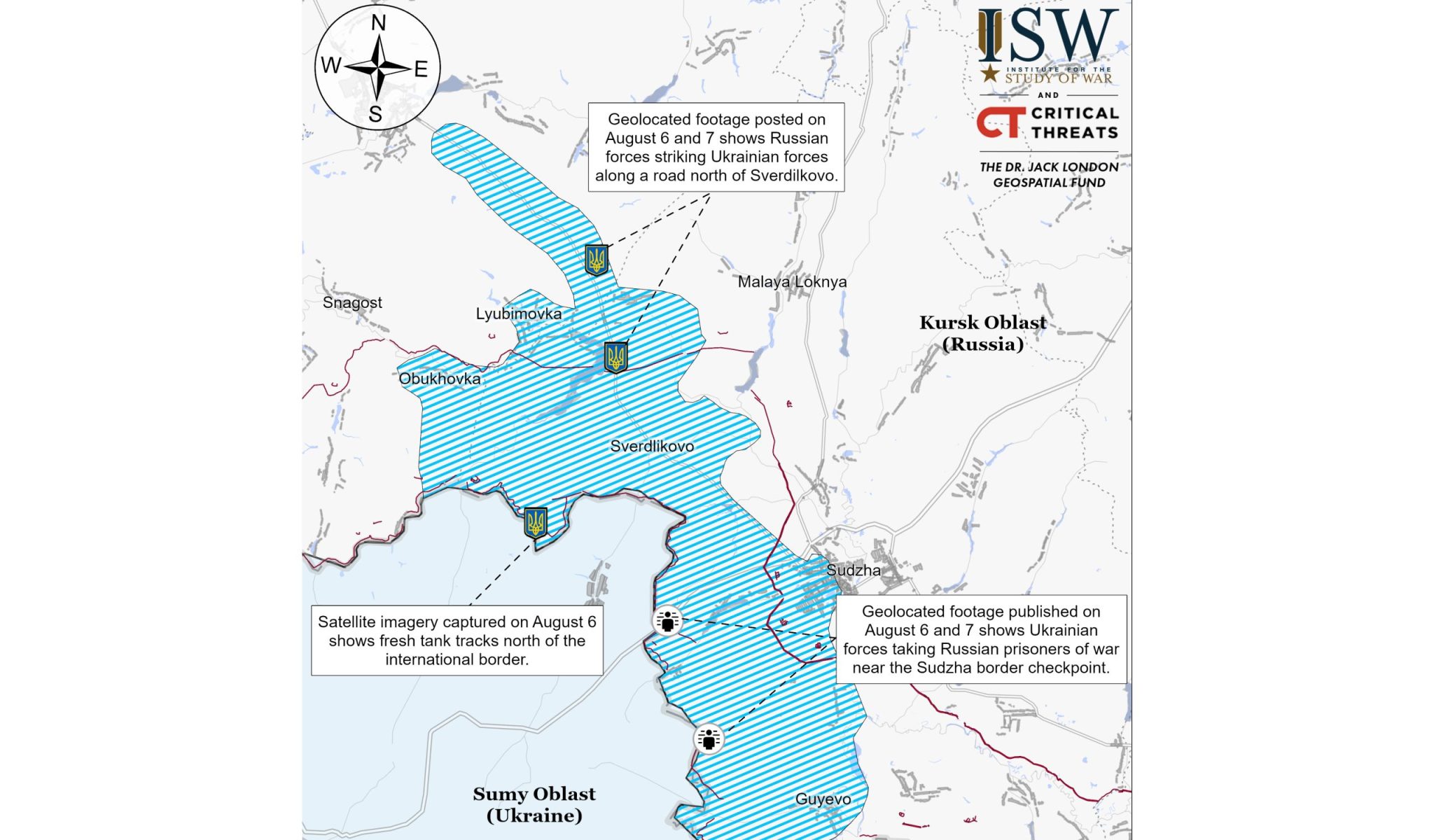 ISW: ВСУ прорвали 2 линии обороны РФ на Курщине, а «защитники» — под Харьковом