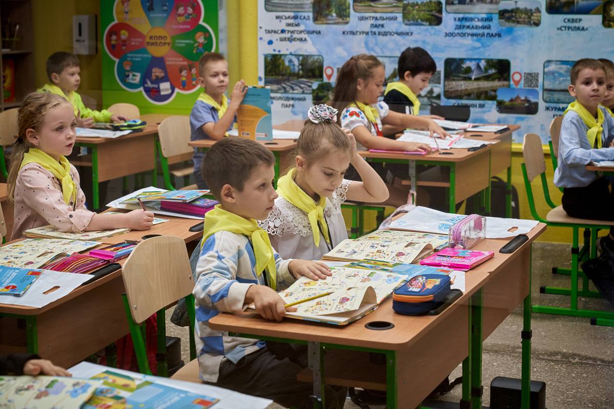 Як облаштували класи на шостій станції метрошколи в Харкові (фото)