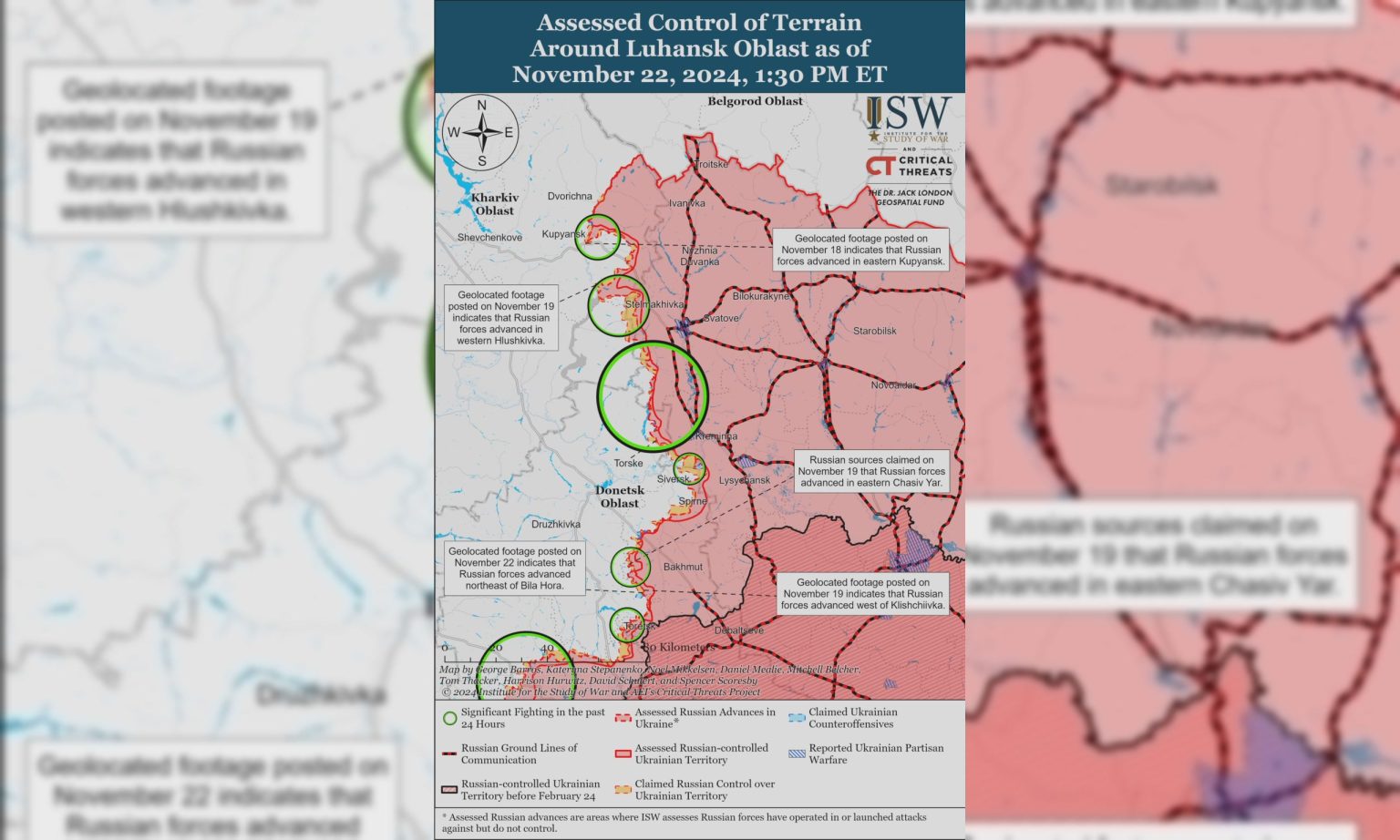 ISW: ЗС РФ посилили піхотні атаки на Куп’янському напрямку, чи є просування