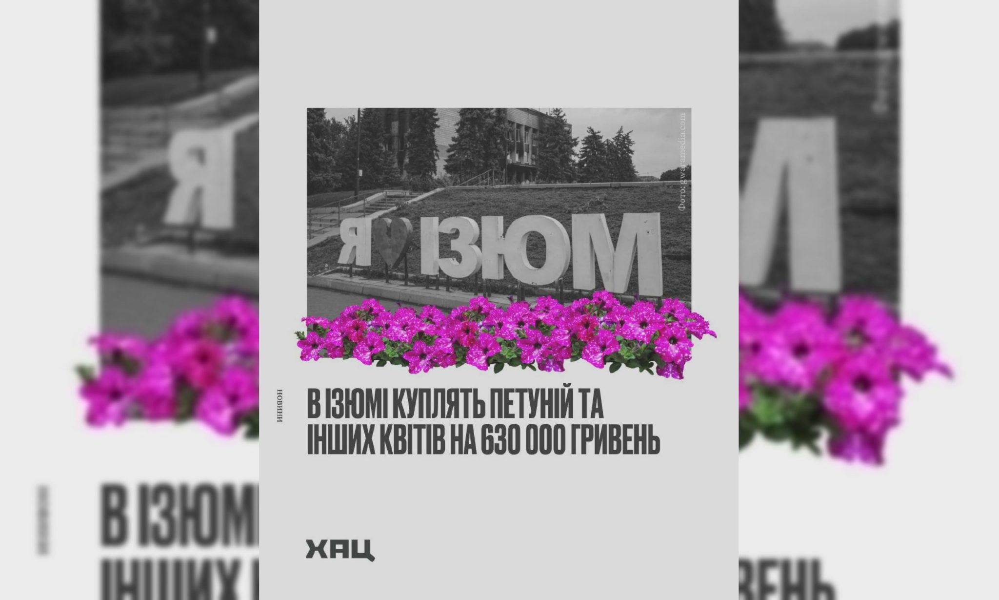 Понад 600 тисяч гривень витратить Ізюм на квіти для клумб – ХАЦ