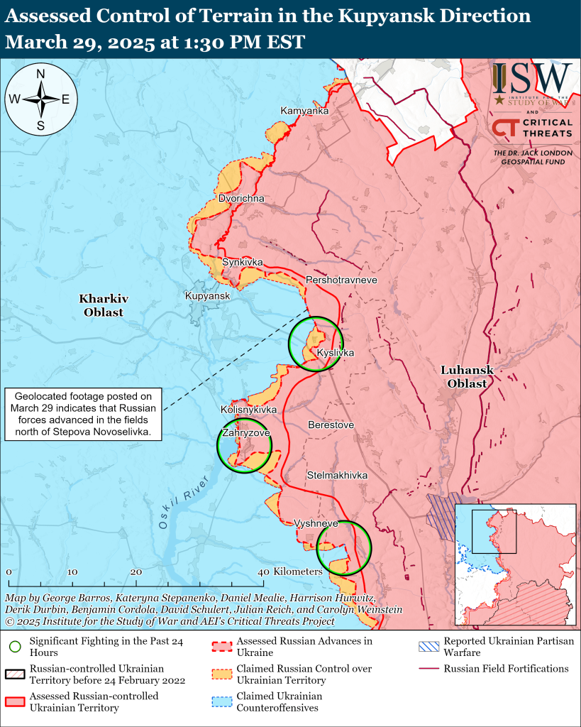 Російські війська просунулися на Куп’янському напрямку – ISW