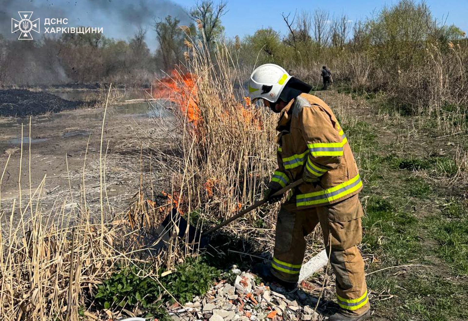 Пожары бушуют в экосистемах под Харьковом: чрезвычайники обратились к жителям