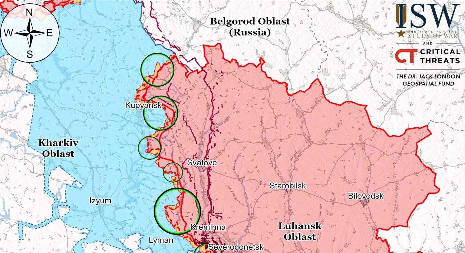 Огляд ISW: росіяни шукають слабкі місця в українській обороні на Харківщині